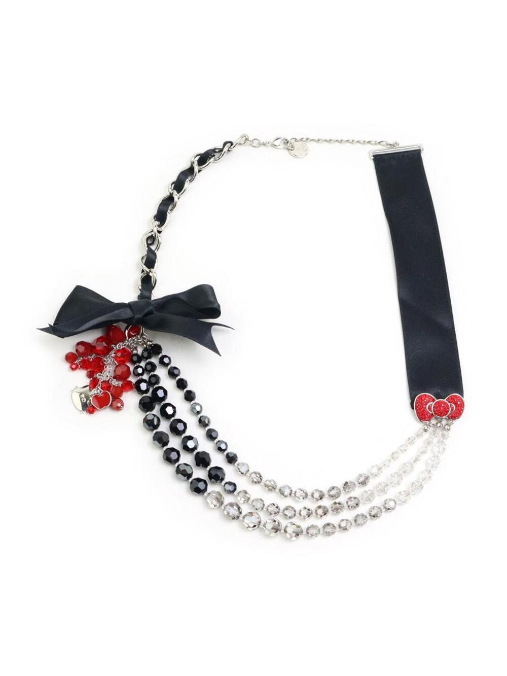 Auth Swarovski Hello Kitty Necklace #366546S10B